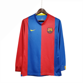 Camiseta Barcelona 06/07 I de Local - Manga Larga Versión Retro