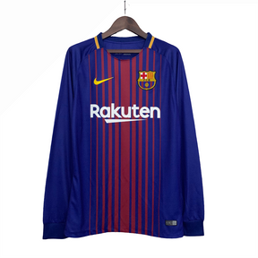 Camiseta Barcelona 17/18 I de Local - Manga Larga Versión Retro