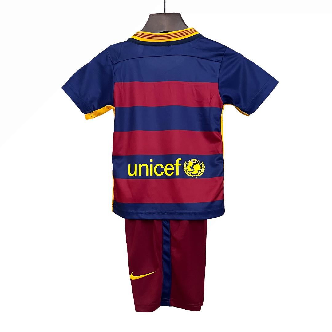 Conjunto Infantil Retrô - Barcelona  15/16 I de Local