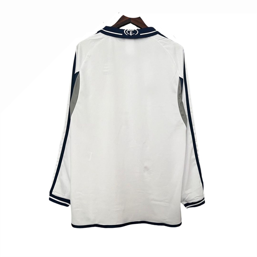 Camiseta Real Madrid 00/01 I de Local Manga Larga - Versión Retro
