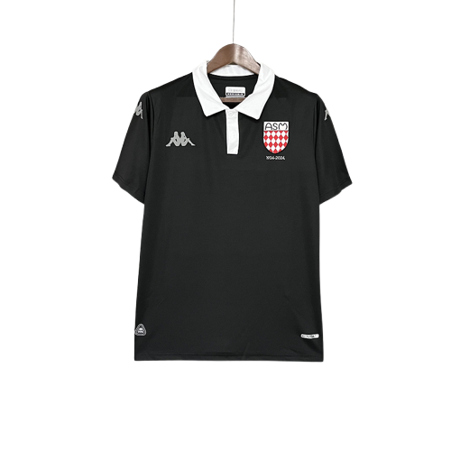 Camiseta Mônaco 25/26 Edición 100º Aniversario - Negro - Versión Aficionado