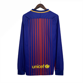Camiseta Barcelona 17/18 I de Local - Manga Larga Versión Retro