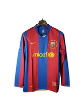 Camiseta Barcelona 07/08 I de Local - Manga Larga Versión Retro