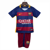 Conjunto Infantil Retrô - Barcelona  15/16 I de Local