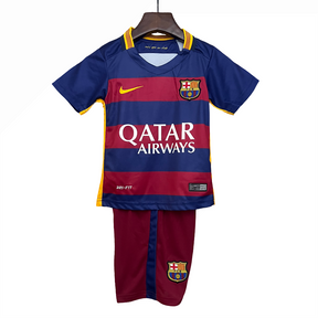 Conjunto Infantil Retrô - Barcelona  15/16 I de Local