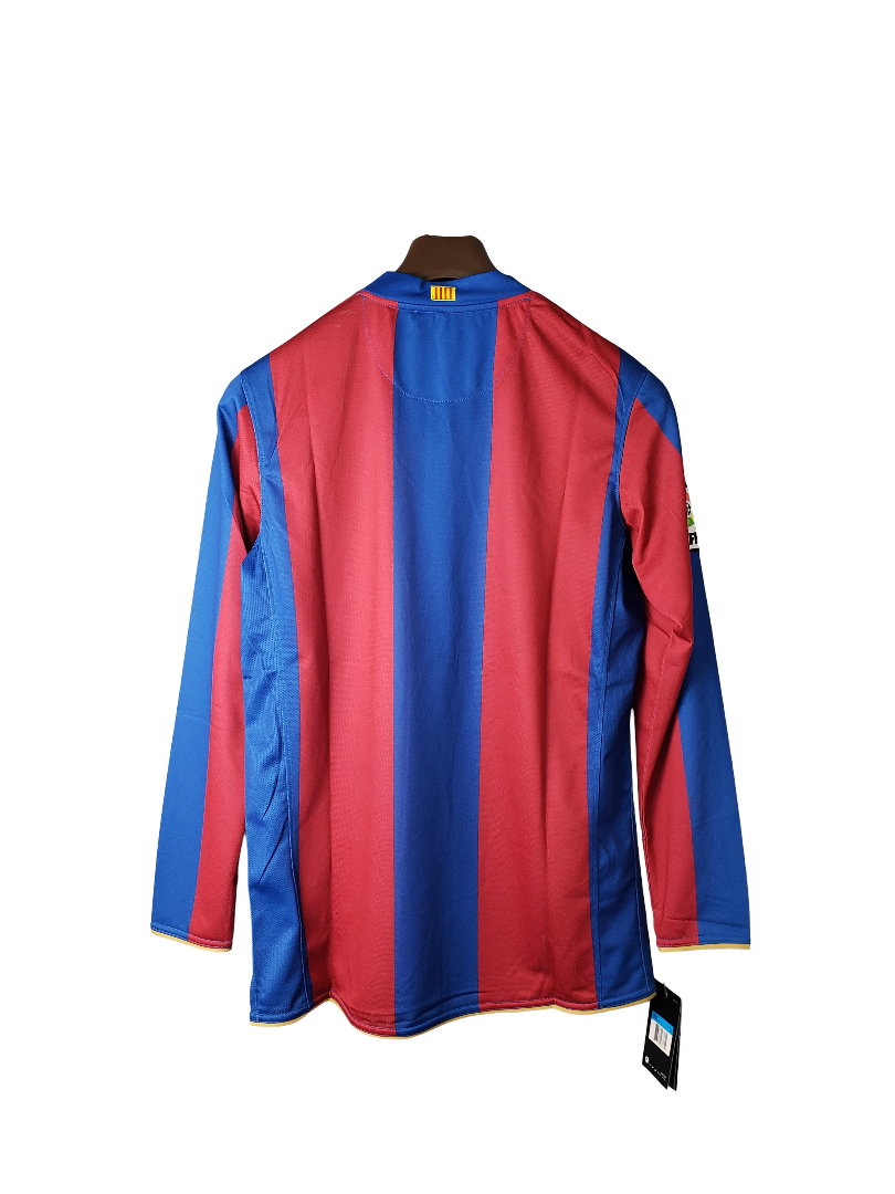 Camiseta Barcelona 07/08 I de Local - Manga Larga Versión Retro