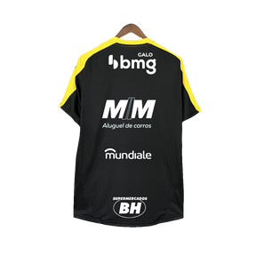 Camiseta Atlético Mineiro 25/26 Entrenamiento - Todos los Patrocinios - Negro - Versión Aficionado