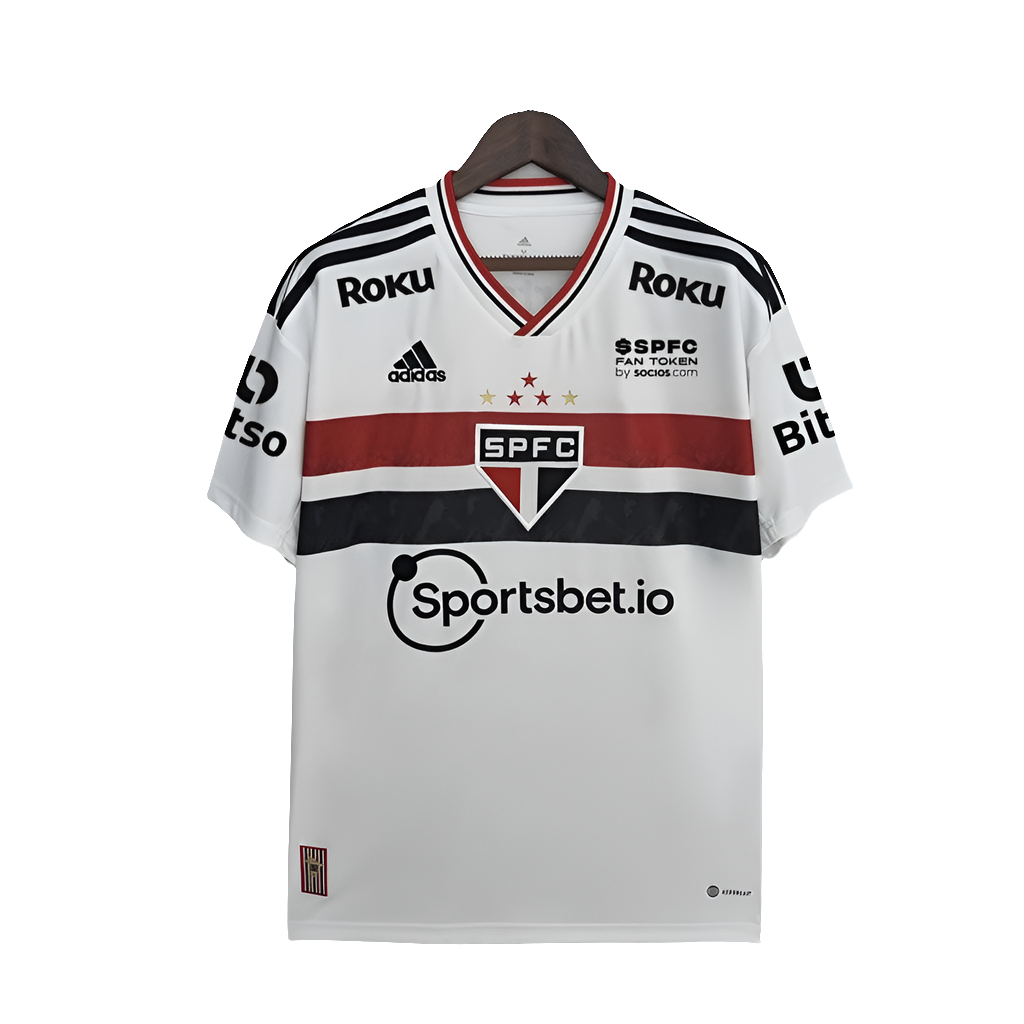 Camiseta São Paulo 22/23 I de Local - Todos los Patrocinios - Versión Aficionado