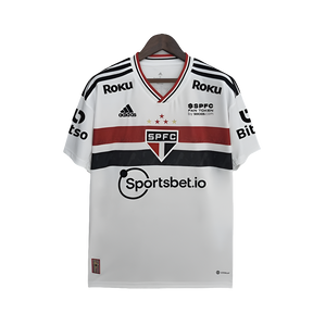 Camiseta São Paulo 22/23 I de Local - Todos los Patrocinios - Versión Aficionado