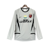Camiseta Flamengo 02/03 Portero Gris - Manga Larga Versión Retro