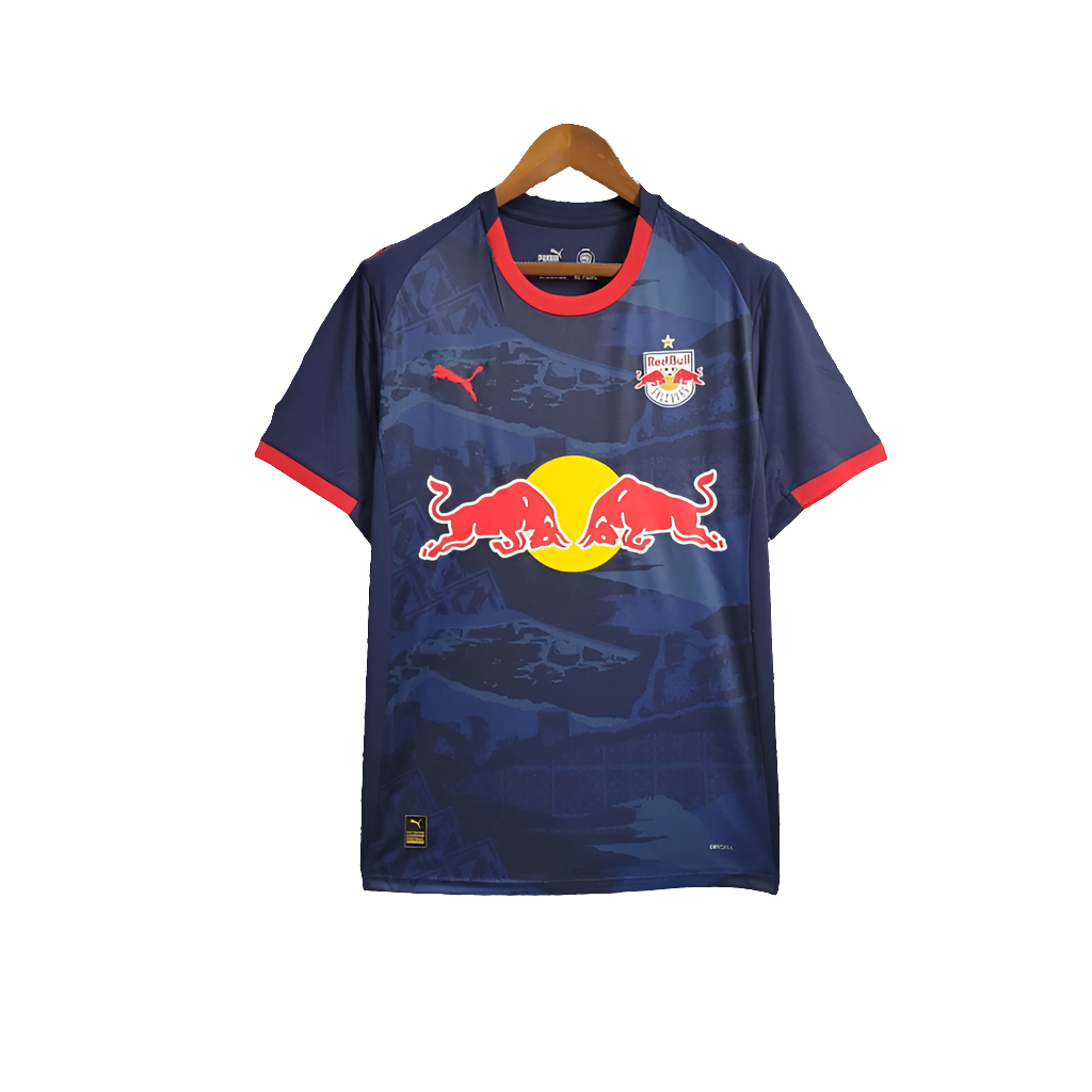 Camiseta Rojo Bull Salzburg 25/26 II de Visitante - Versión Aficionado