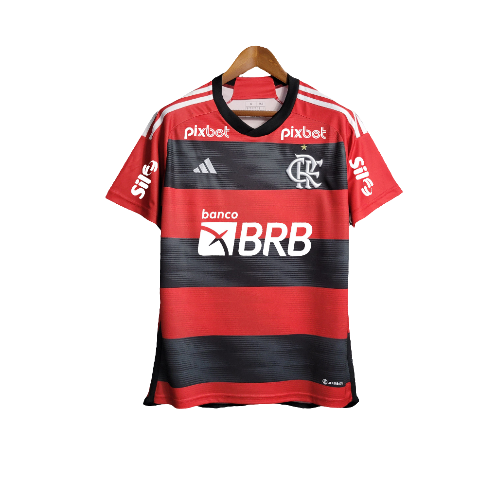 Camiseta Flamengo 23/24 I de Local - Todos los Patrocinios - Versión Aficionado