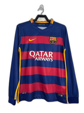 Camiseta Barcelona 15/16 I de Local - Manga Larga Versión Retro