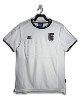 Camiseta Inglaterra 99/01 I de Local - Versión Retro