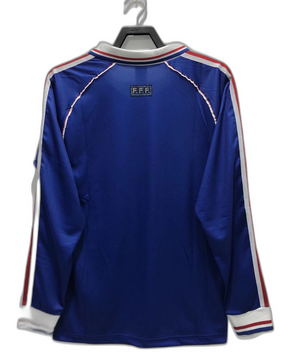 Camiseta Francia 1998 I de Local - Manga Larga Versión Retro
