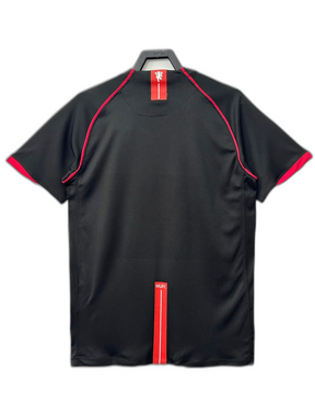 Camiseta Manchester United 07/08 Negro II de Visitante - Versión Retro