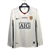 Camiseta Manchester United 08/09 II de Visitante - Manga Larga Versión Retro