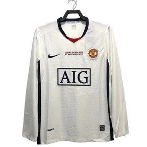 Camiseta Manchester United 08/09 II de Visitante - Manga Larga Versión Retro