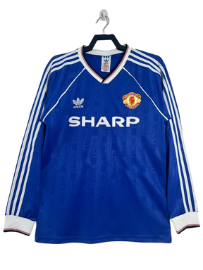 Camiseta Manchester United 88/90 II de Visitante - Manga Larga Versión Retro