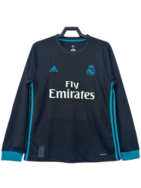 Camiseta Real Madrid 17/18 II de Visitante - Manga Larga Versión Retro