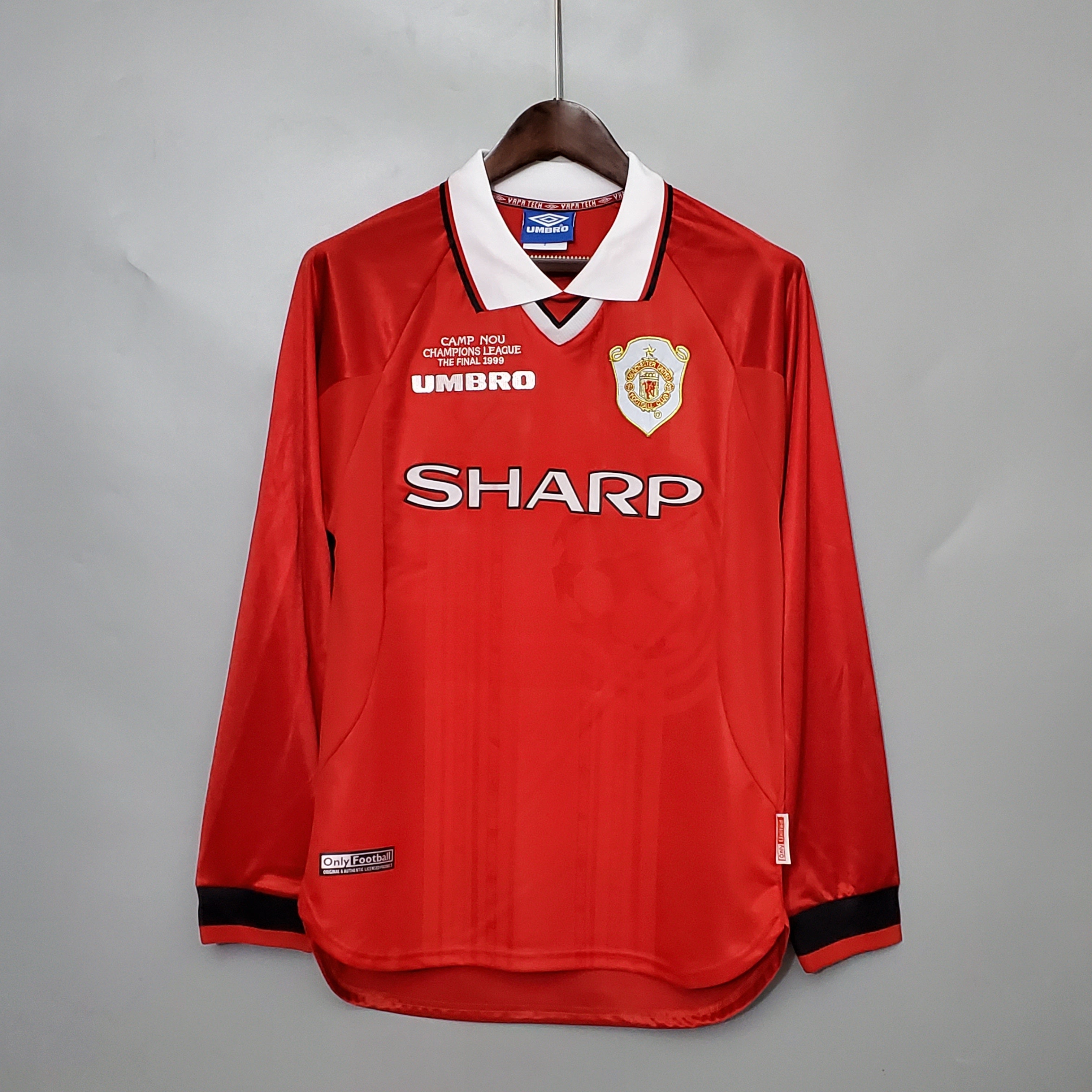 444R9900 MANCHESTER UNITED I 99/00 HOMBRE (RETRO) MANGA LARGA - Imagen 1