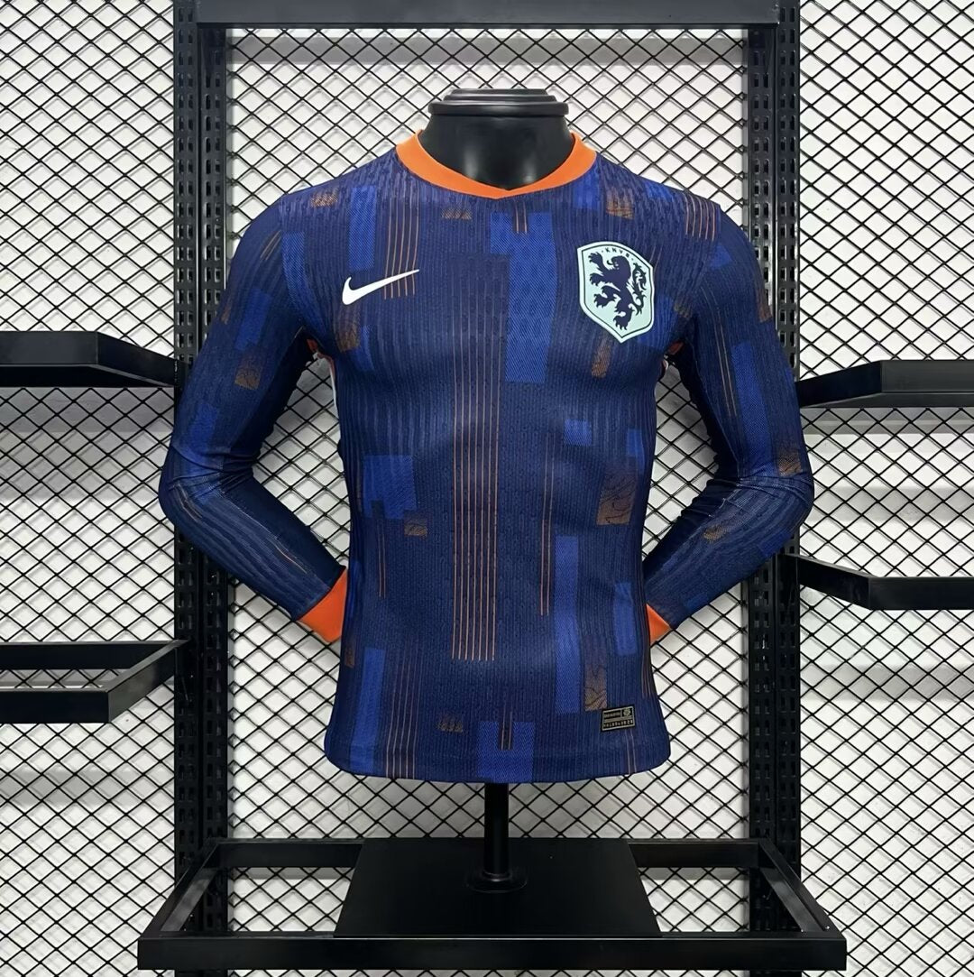 H8_5fd8c21c-69b1-4be5-9b46-709837aa7316 HOLANDA EURO II 2024 HOMBRE (VERSIÓN JUGADOR) MANGA LARGA - Imagen 1