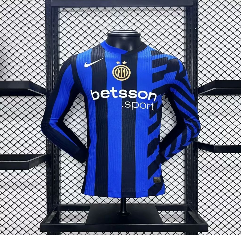 I12 INTER DE MILAN I 24/25 HOMBRE (VERSIÓN JUGADOR) MANGA LARGA - Imagen 1